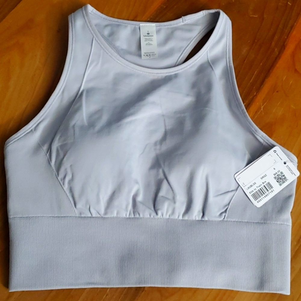 NWT, Lululemon Ebb to Train bra in star gaze.